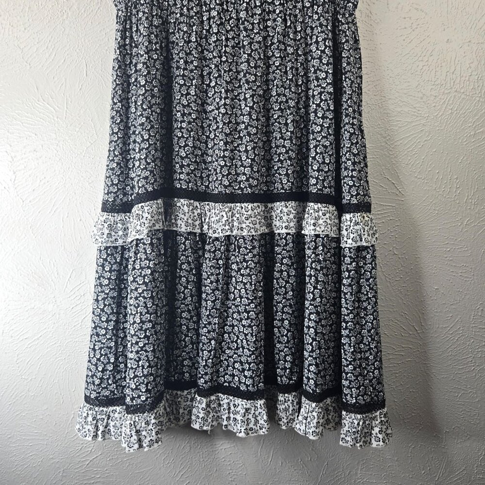 kate spade Black and White Floral Midi Dress - Picture 12 of 14